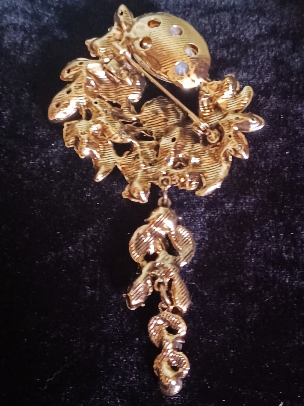 Another 4.5" Beatiful Rhinestone Brooch - Picture 3 of 5